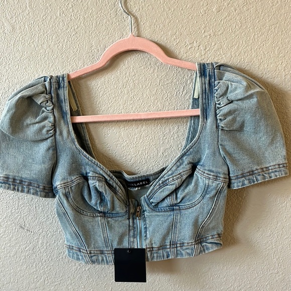JLUXLABEL Tops - NWT JLUX Label denim top size S